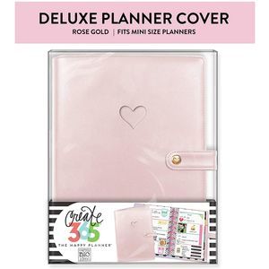 Happy Planner MINI Deluxe Cover, Rose Gold - Heart